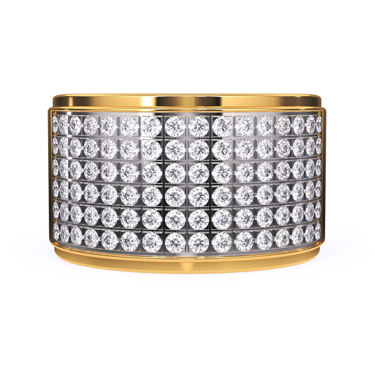 Elegant Lab Grown Thick Ring For Men